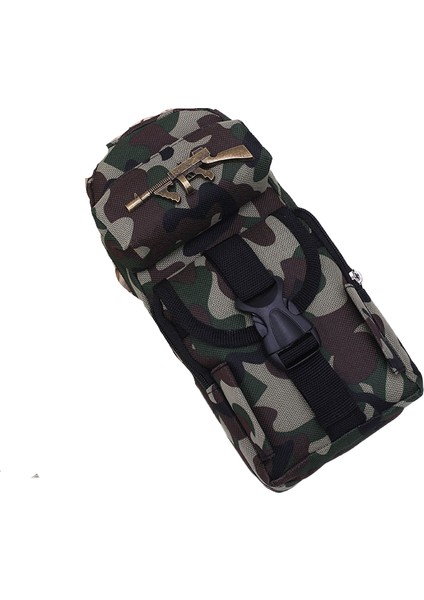 Ilkokul ve Ortaokul Öğrencileri Için Kamuflaj Fermuarlı Kalem Çantası (Yurt Dışından)