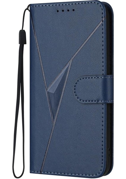 Samsung Galaxy S25 Fe 5g Için Üçgen Desenli Pu Kılıf (Yurt Dışından) fiyatları