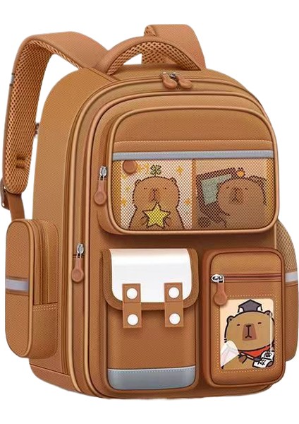 Yeni Ilkokul Öğrencisi Yük Azaltma Omurga Büyük Kapasiteli Sırt Çantası (Yurt Dışından)