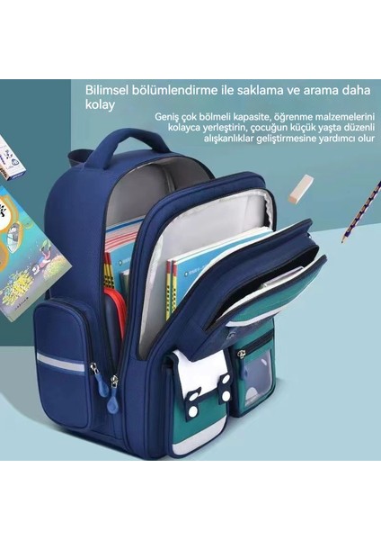Yeni Ilkokul Öğrencisi Yük Azaltma Omurga Büyük Kapasiteli Sırt Çantası (Yurt Dışından) fırsatları