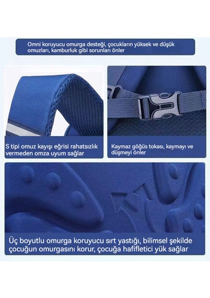 Yeni Ilkokul Öğrencisi Yük Azaltma Omurga Büyük Kapasiteli Sırt Çantası (Yurt Dışından) indirimleri
