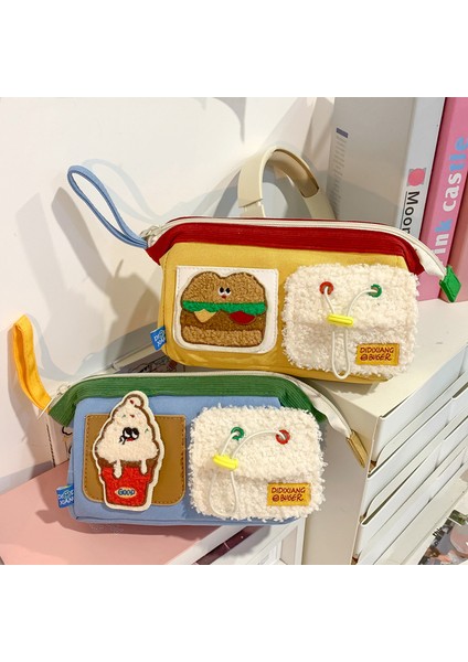 Bear Burger Sevimli Öğrenci Kırtasiye Kalem Kutusu (Yurt Dışından) fırsatları