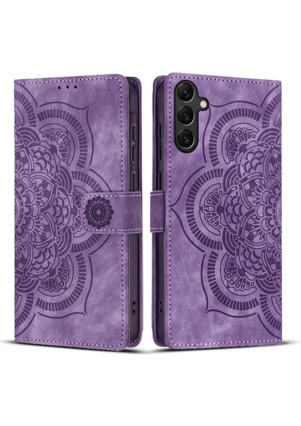 Samsung Galaxy S25 5g Için Mandala Deri Kılıf (Yurt Dışından)