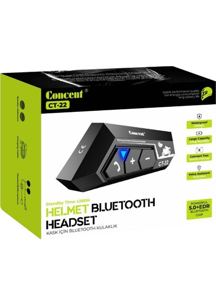 Rgb Su Geçirmez Ipx8 Bluetooth V5.4 Motosiklet Kask Kulaklık Interkom S-C22 modelleri