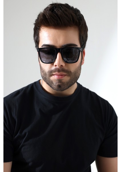 Erkek Kare Aksesuarlı Polarize Güneş Gözlüğü 23041 C2 P