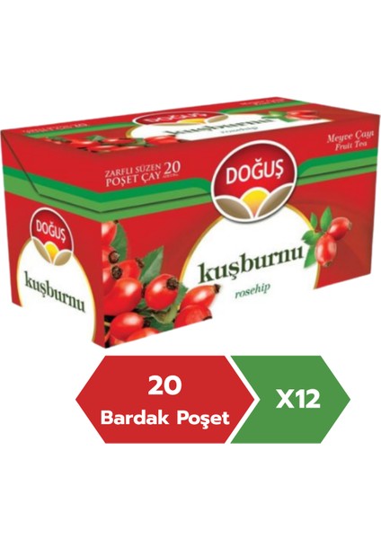 Kuşburnu Meyve Çayı 20’li X 12 Adet