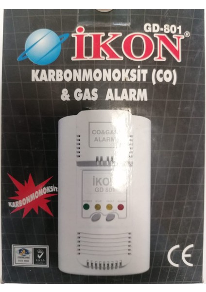 GD-801 Karbonmonoksit ( Co) & Gas Alarm