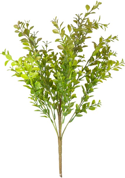 Yapay Bitki Şimşir Demet Kızıl/yeşil 55 Cm.