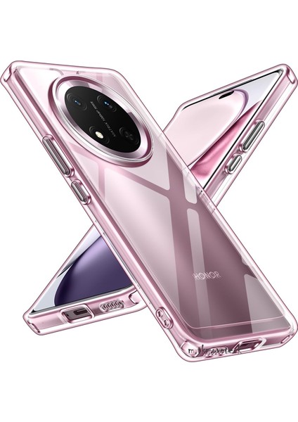 Honor Magic 7 Lite Kılıf Kamera Çıkıntılı Korumalı Yumuşak Şeffaf Silikon Renksiz Kapak