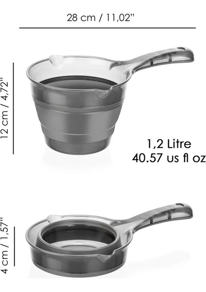 2'li Set Katlanabilir Akordiyon Su Kovası 6 Lt - Katlanabilir Koçero Maşrapa - Platin fırsatları