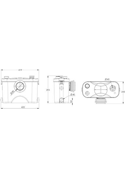 SMAC700 Br Wc+3 Ünite Fos. Tah. Cihazı- Öğütücü Bıçaklı modelleri