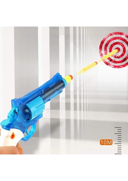 Oyuncak 2'si 1 Arada Dart Atan ve Revolver Su Tabancası 05705 Mavi fiyatları