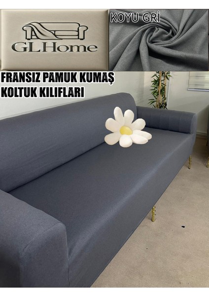 %100 Pamuk Fransız Kumaş 3 Lü Komple Giydirme Kanepe & Çekyat, Bohem, Porto, Vb. Model Koltuk Kılıfı indirimleri