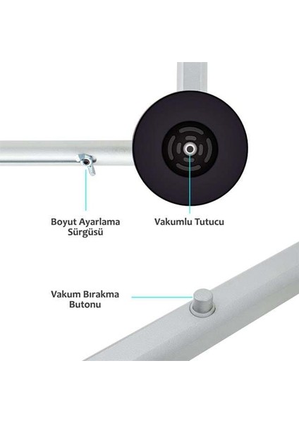 Weko 32 - 80'' Alüminyum Vakumlu Tv Panel Ekran Taşıyıcısı fiyatları