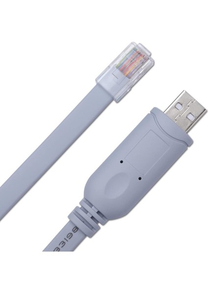 SE-7015 Konsol Kablosu, Cisco Konsol Kablosu, CH340 Çipli USB Konsol Kablosu Uyumlu 1,8 Metre
