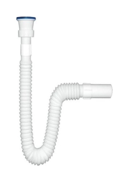 Lüks Körüklü Lavabo Sifonu Gider Borusu Akordiyon Plastik 80CM