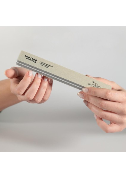 Tırnak Üstü Törpü Buffer 100/180 Dikdörtgen Gri 18 cm modelleri