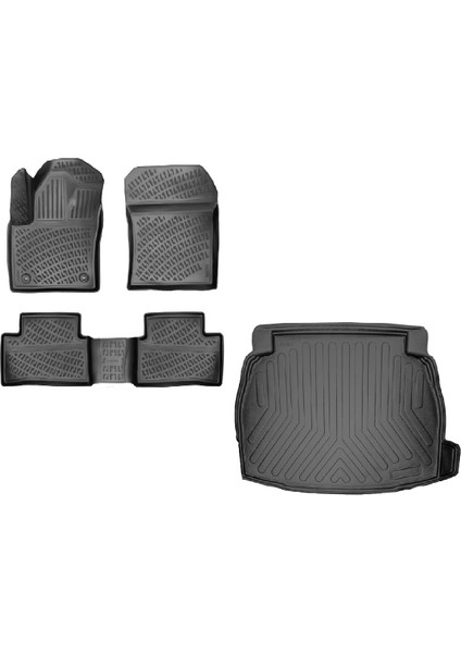 Toyota C-Hr 2023 Sonrası Havuzlu Paspas + Bagaj Havuzu Hybrid Ses Sistemi Var