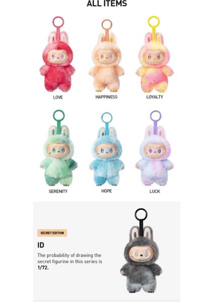 Labubu Figurlu Peluş Oyuncak Çocuklara,sevgiliye,özel Hediye