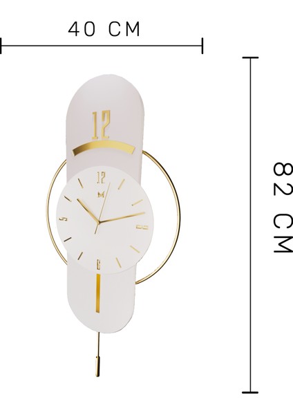 Beyaz Milano E x C L U S I V E (Beyaz Lake) - Quartz Mekanizmalı - Duvar Saati fırsatları