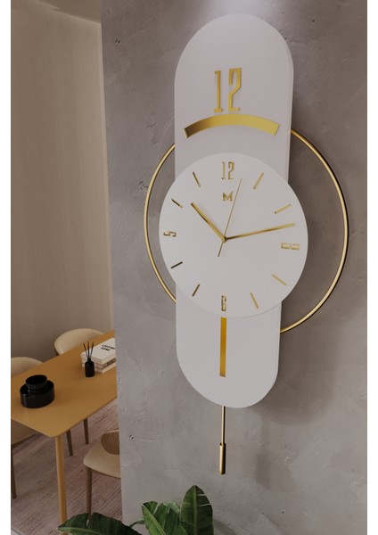 Beyaz Milano E x C L U S I V E (Beyaz Lake) - Quartz Mekanizmalı - Duvar Saati