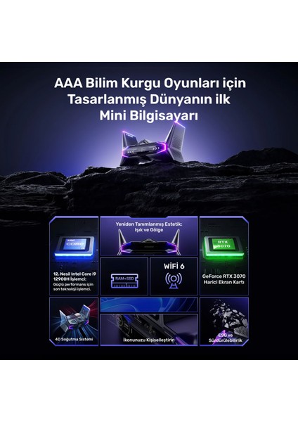 Vector GX-I129.3070A016 i9-12900H 64GB 2TBSSD+2TBSSD RTX3070 FreeDOS Mini PC fiyatları