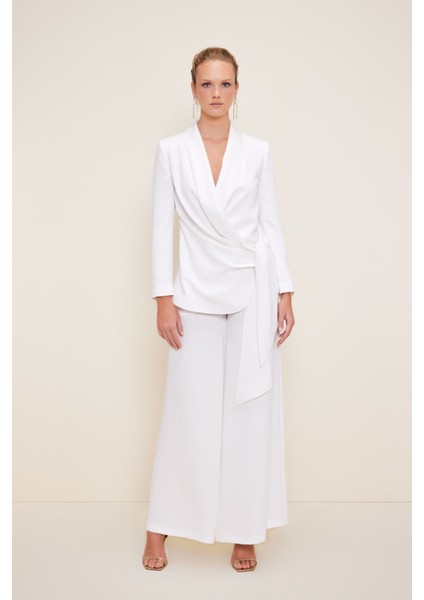 Geniş Paça Pantolon Kemik 153L9081000