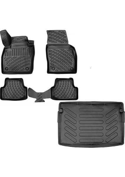 Seat Arona 2017 Sonrası Havuzlu Paspas + Üst Bagaj Havuzu Set