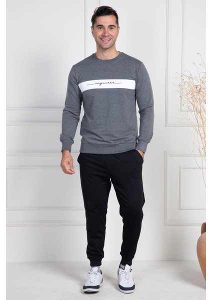 Mecit 2976 Gri Iki Ip Örme Spor Model Erkek Pijama Takımı