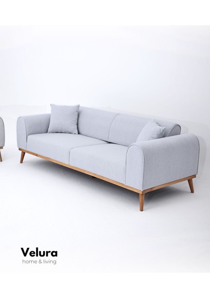 Valo Oturma Grubu & Koltuk Takımı (3+1) - Açık Antrasit indirimleri