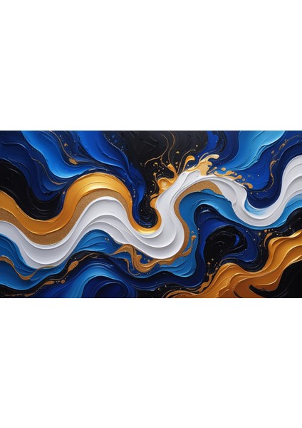 Soyut Tablo Akıcı Şekiller ve Dokular 03 Çerçevesiz 90X60CM Pvc Tablo fiyatları