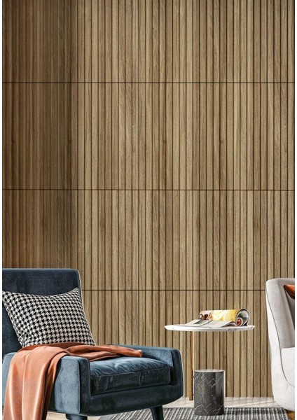 1m² (50CMX50CM 4 Adet)Kahverengi 3D Abs Pvc Malzeme Dayanıklı Duvar Paneli Silinebilir Lambiri Panel modelleri