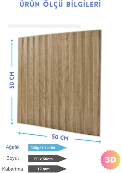 1m² (50CMX50CM 4 Adet)Kahverengi 3D Abs Pvc Malzeme Dayanıklı Duvar Paneli Silinebilir Lambiri Panel fırsatları