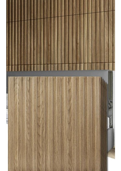 1m² (50CMX50CM 4 Adet)Kahverengi 3D Abs Pvc Malzeme Dayanıklı Duvar Paneli Silinebilir Lambiri Panel indirimleri