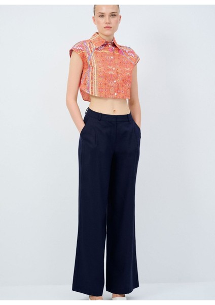 Keten Pantolon Lacivert 15345243001