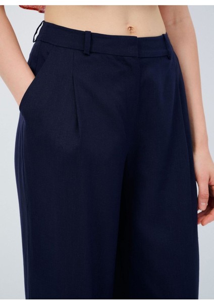 Keten Pantolon Lacivert 15345243001 fiyatları