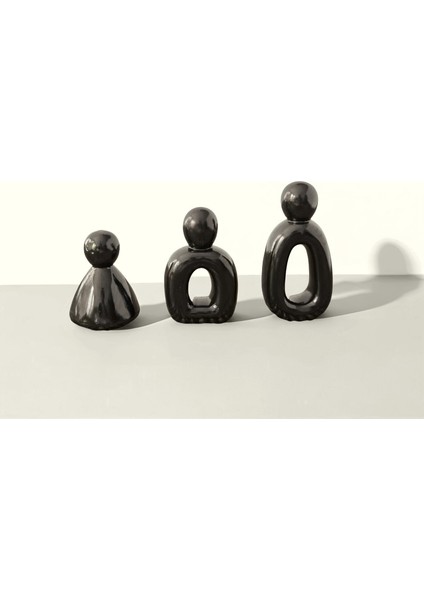 Evolu Form Seti – Minimalist Aile Heykeli