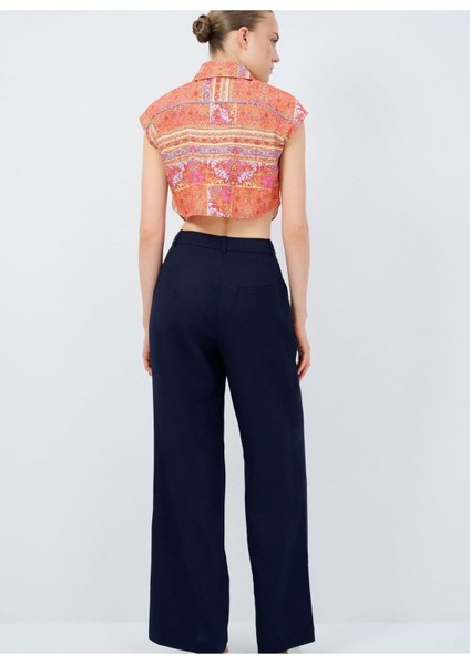 Keten Pantolon Lacivert 15345243001 modelleri