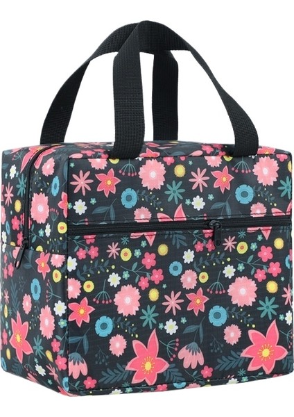 Renkli Moda Öğle Yemeği Çantası Küçük Çanta Taşınabilir Fermuarlı Pirinç Çantası El Çantası Kalınlaştırılmış Alüminyum Folyo Taze Koruma Yalıtımlı Öğle Yemeği Kutusu (Yurt Dışından)