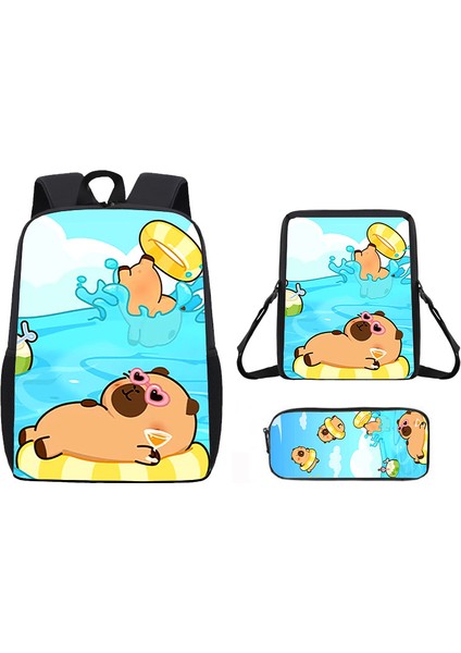 Kapibala Katong Öğrenci Okul Çantası Büyük Kapasiteli Sırt Çantası Hafif Sırt Çantası Omuz Çantası Kalem Çantası (Yurt Dışından)