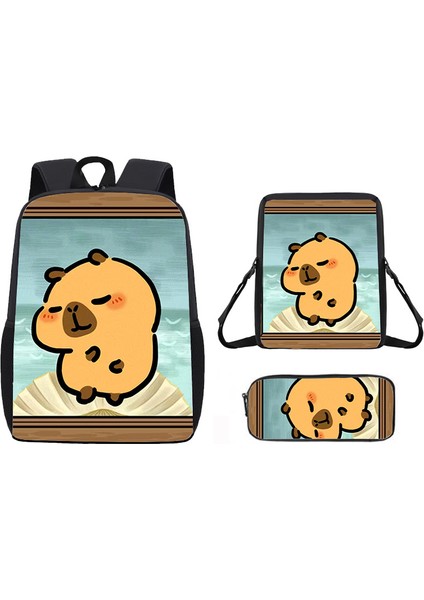 Kapibala Katong Öğrenci Okul Çantası Büyük Kapasiteli Sırt Çantası Hafif Sırt Çantası Omuz Çantası Kalem Çantası (Yurt Dışından)