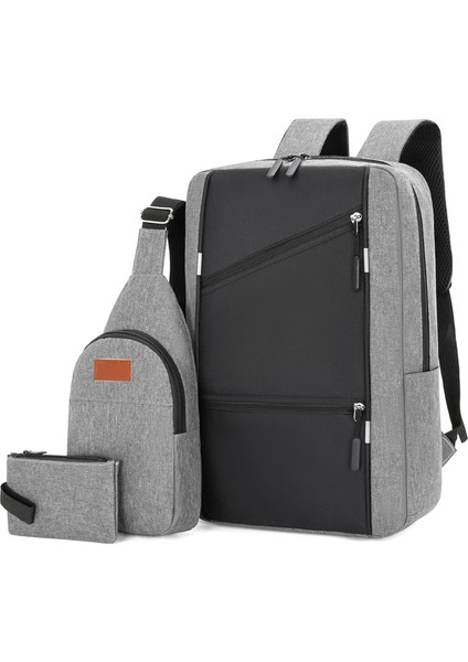 Çok Fonksiyonlu Erkek Sırt Çantası Üç Parçalı Büyük Kapasiteli Sırt Çantası (Yurt Dışından)