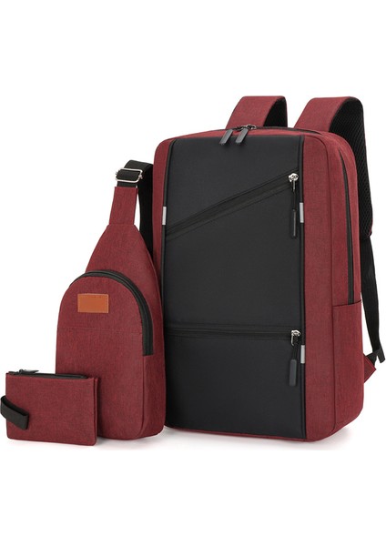 Çok Fonksiyonlu Erkek Sırt Çantası Üç Parçalı Büyük Kapasiteli Sırt Çantası (Yurt Dışından)