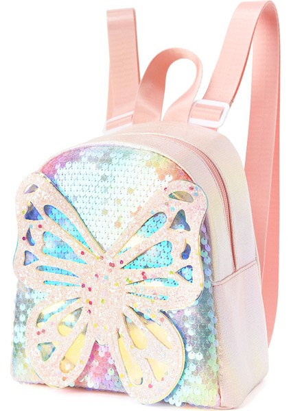 亚马逊经典背包可爱蝴蝶时尚双肩包儿童迷你防水亮片书包 (Yurt Dışından) fiyatları