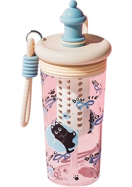 Yüksek Görünümlü Meyve Çayı Bardağı, Yüksek Sıcaklığa Dayanıklı Saman Bardağı, Büyük Kapasiteli Öğrenci (Yurt Dışından)