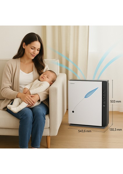 Yüksek Performanslı Hava Temizleyici AP-1005AH - Hepa Filtreli, 5 Aşamalı Filtrasyon, Hava Kalitesi Sensörlü, Otomatik Modlu, 46 Db Sessiz Çalışma** AP-1005AH fırsatları