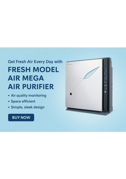 Yüksek Performanslı Hava Temizleyici AP-1005AH - Hepa Filtreli, 5 Aşamalı Filtrasyon, Hava Kalitesi Sensörlü, Otomatik Modlu, 46 Db Sessiz Çalışma** AP-1005AH indirimleri