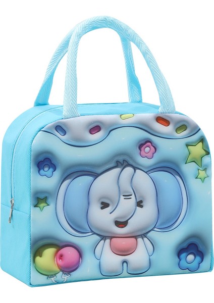 Öğle Yemeği Çantası Taşınabilir Taşınabilir Öğle Yemeği Kutusu Çantası Kalınlaştırılmış Alüminyum Folyo (Yurt Dışından)