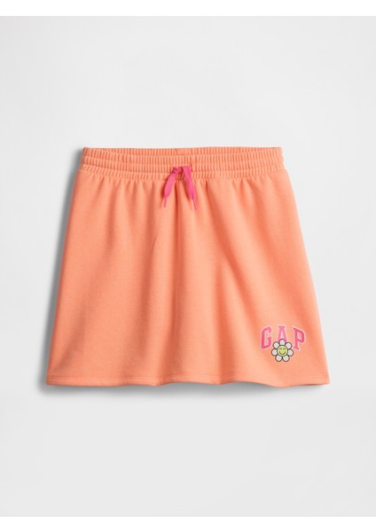 Kız Çocuk Turuncu Gap Logo Pull-On Etek