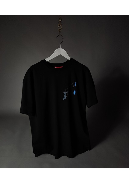 Okçu Baskılı Unisex Oversize Tişört – %100 Pamuk Terletmeyen T-Shirt modelleri